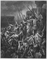 Paulus wird von der Menge gerettet